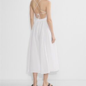 Wilfred White Open-Back Midi Sundress
